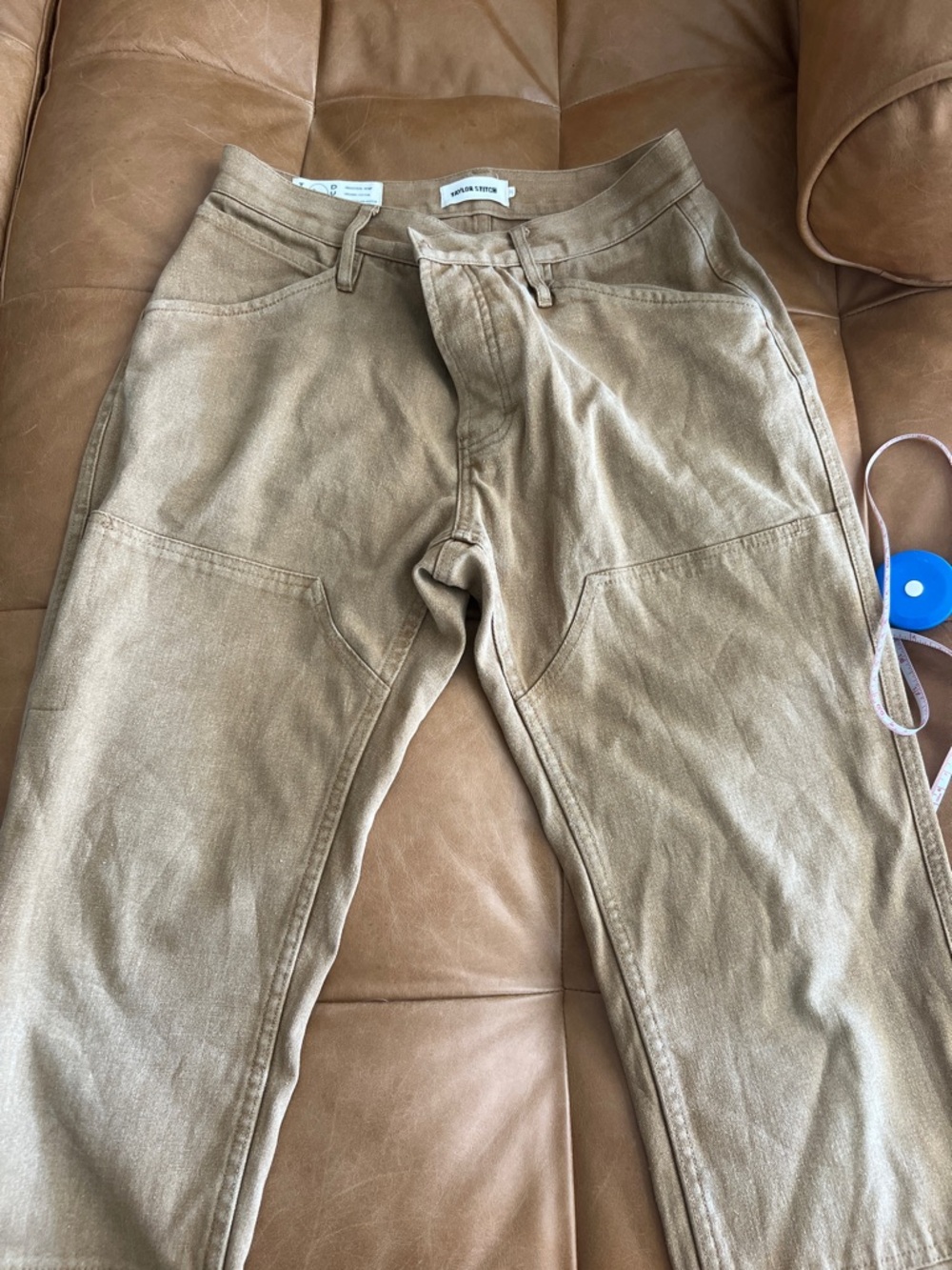 Taylor Stitch Boss Duck Chore Pant in Khaki - Picture 5 of 5